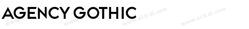Agency Gothic字体转换